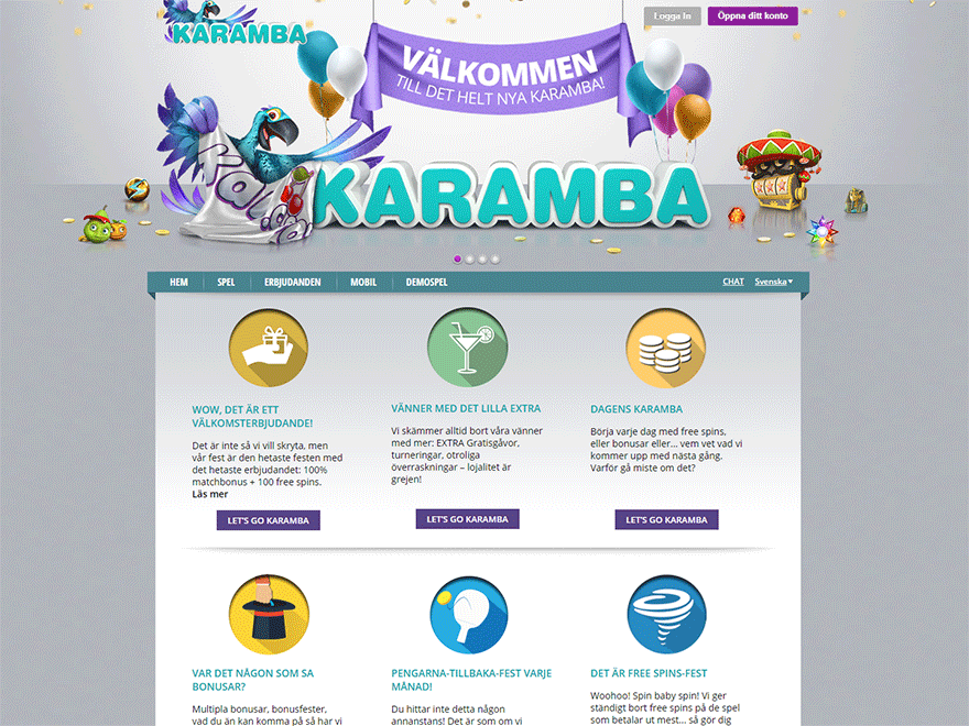 Karamba Casino Screenshot